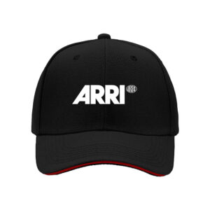 ARRI Logo Baseball Cap Men Women Black Red Trim Gift