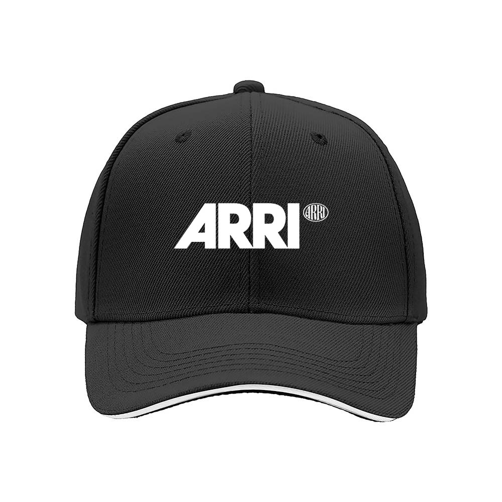 ARRI Logo Baseball Cap Men Women Black Red Trim Gift - Image 3