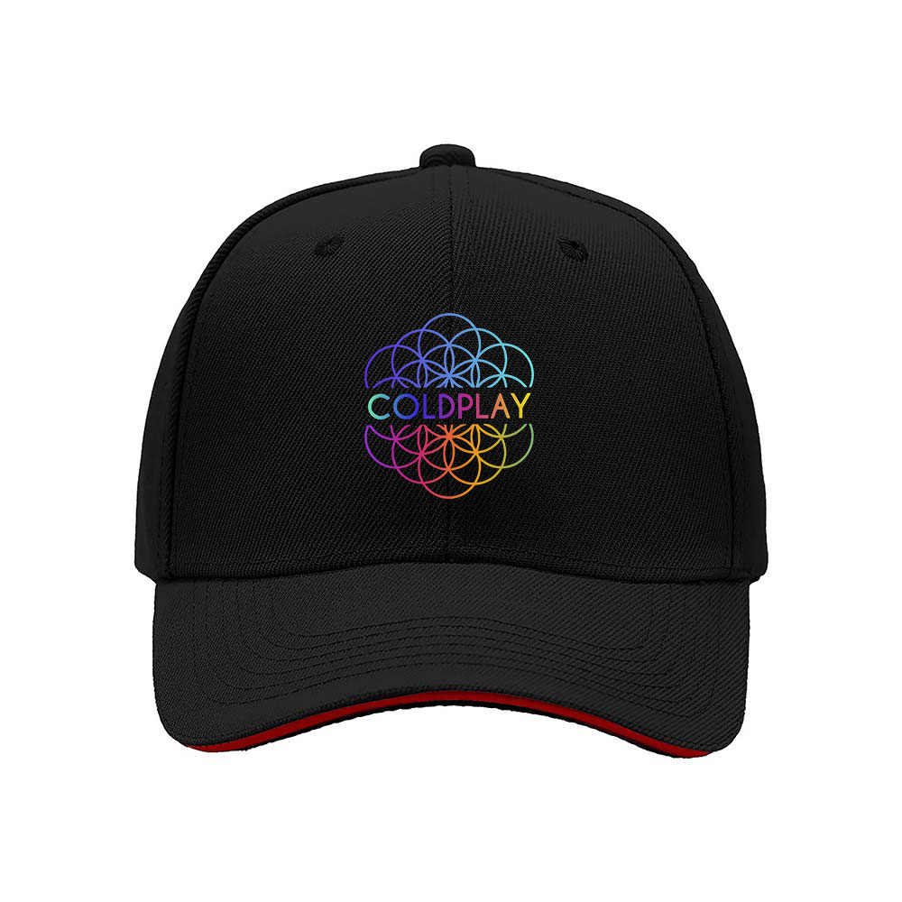 Coldplay Rainbow Logo Baseball Cap Men Women Fashion Gift Hat