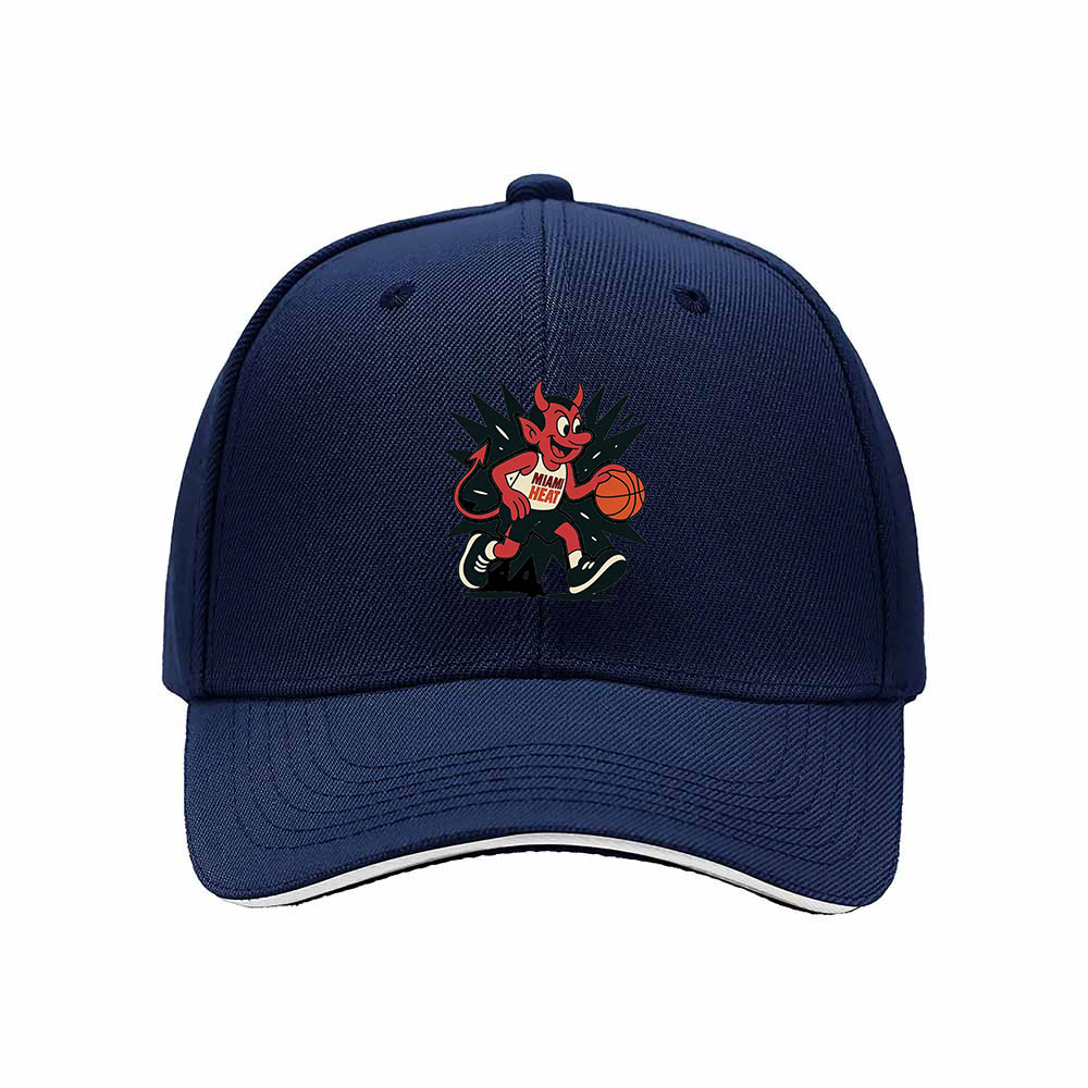 Miami Heat Devil Logo Baseball Cap Men's Women's Gift Sport Hat - Image 2
