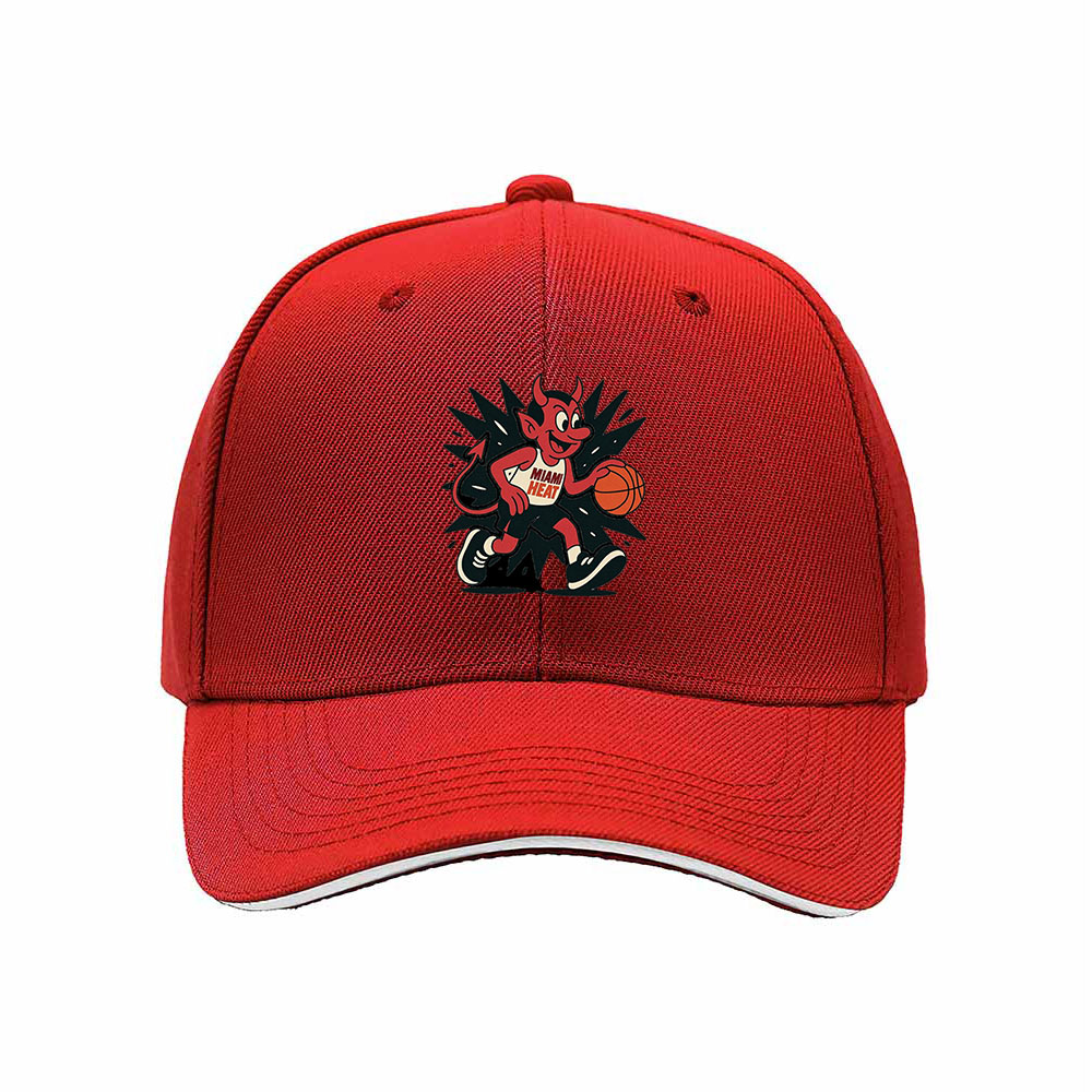Miami Heat Devil Logo Baseball Cap Men's Women's Gift Sport Hat - Image 6