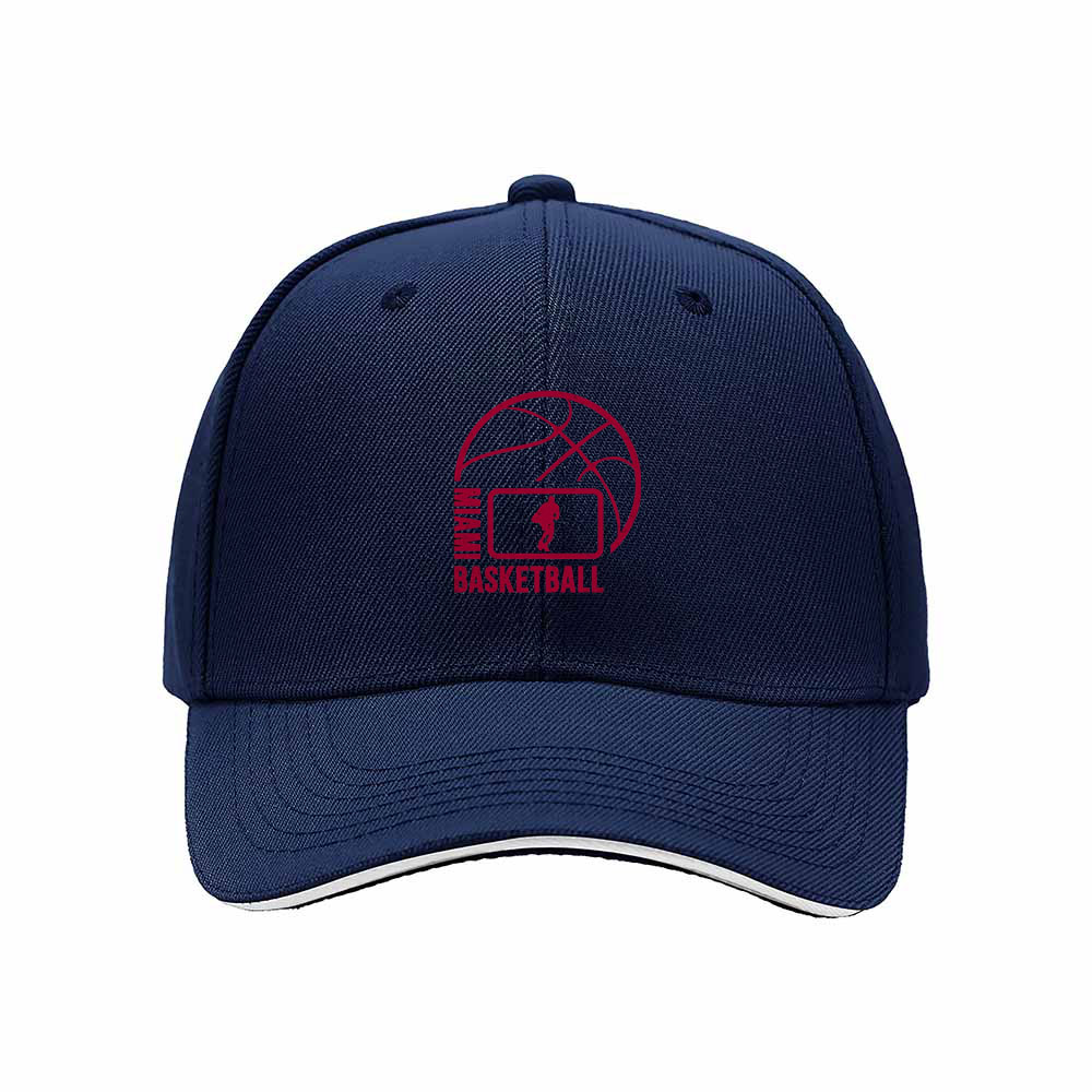 Men's Black Basketball Cap with Red Logo Design for Gifts and Sports Fans - Image 2