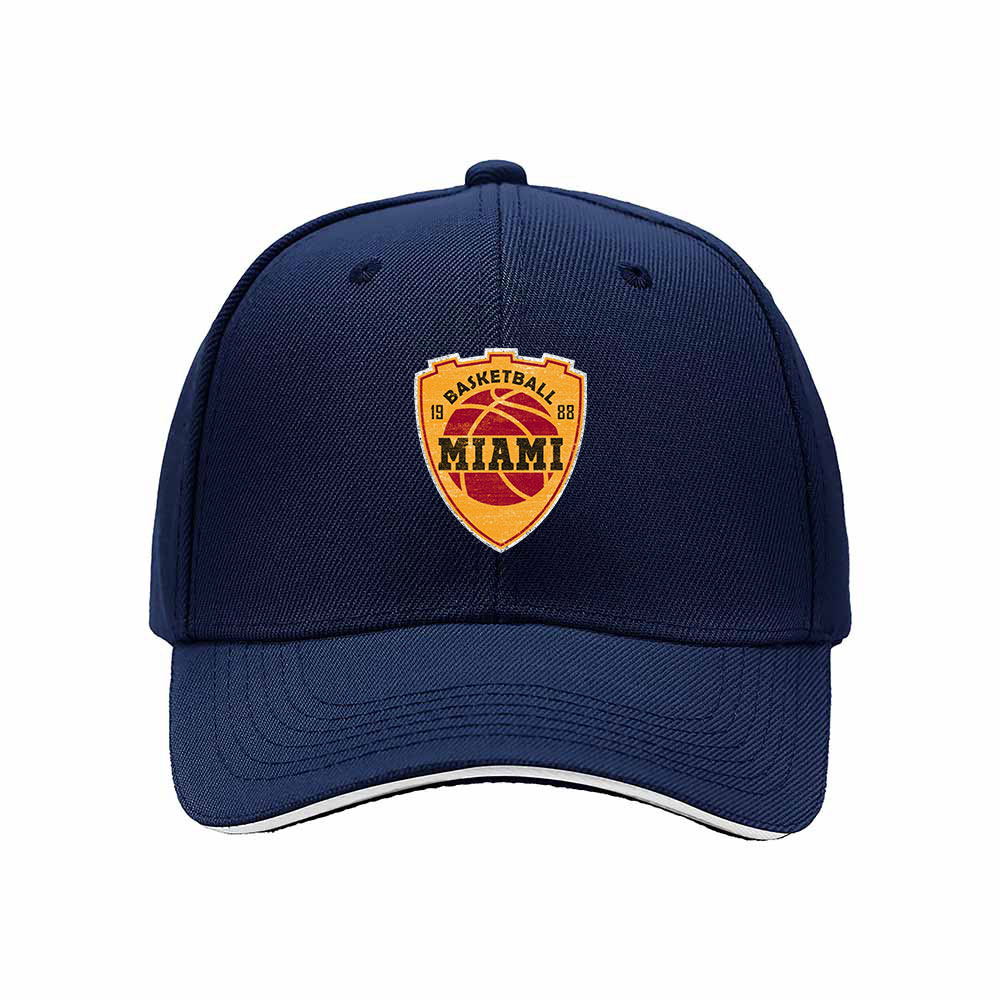 Miami Basketball Shield Logo Men's Baseball Cap Gift - Image 2