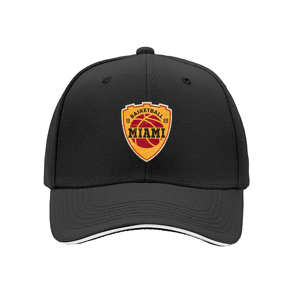 Miami Basketball Shield Logo Men's Baseball Cap Gift - Image 3