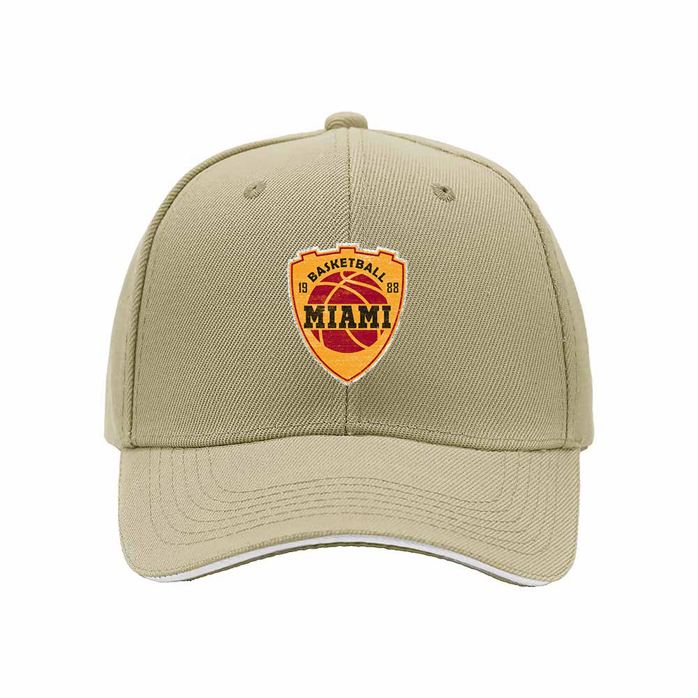 Miami Basketball Shield Logo Men's Baseball Cap Gift - Image 4