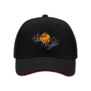 Harvest City Men's Baseball Cap Black Orange Logo Gift Hat