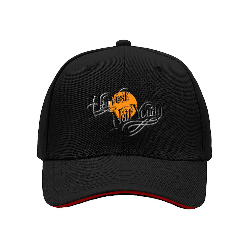 Harvest City Men's Baseball Cap Black Orange Logo Gift Hat