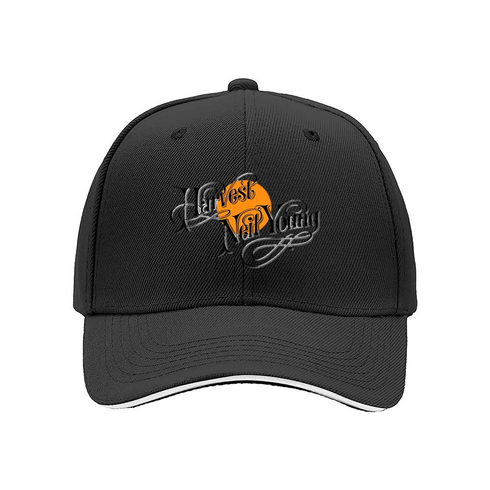 Harvest City Men's Baseball Cap Black Orange Logo Gift Hat - Image 3