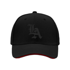 Black LA Logo Baseball Cap Men's Women's Fashion Gift Hat