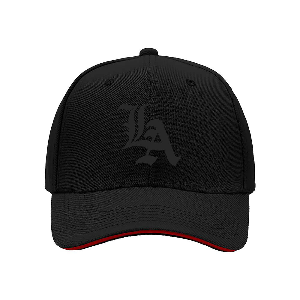 Black LA Logo Baseball Cap Men's Women's Fashion Gift Hat