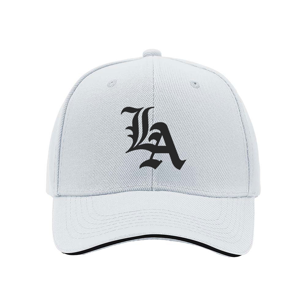 Black LA Logo Baseball Cap Men's Women's Fashion Gift Hat - Image 5