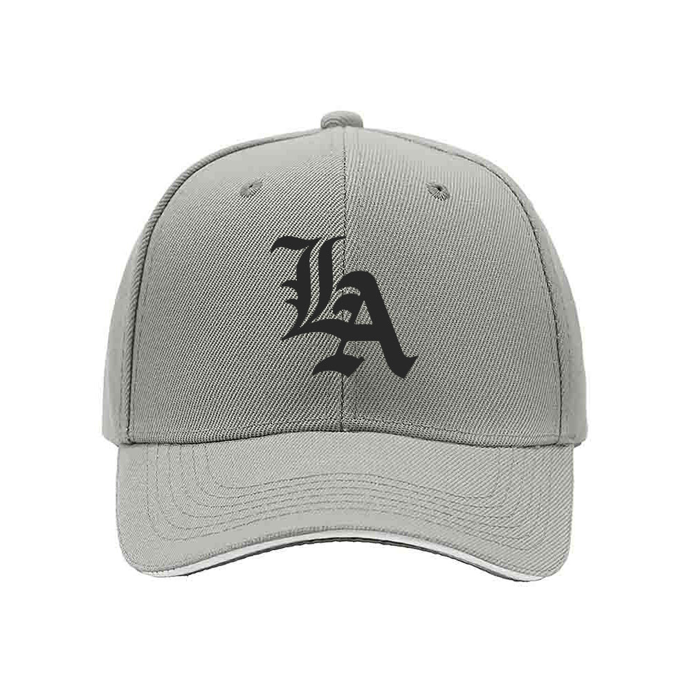 Black LA Logo Baseball Cap Men's Women's Fashion Gift Hat - Image 7