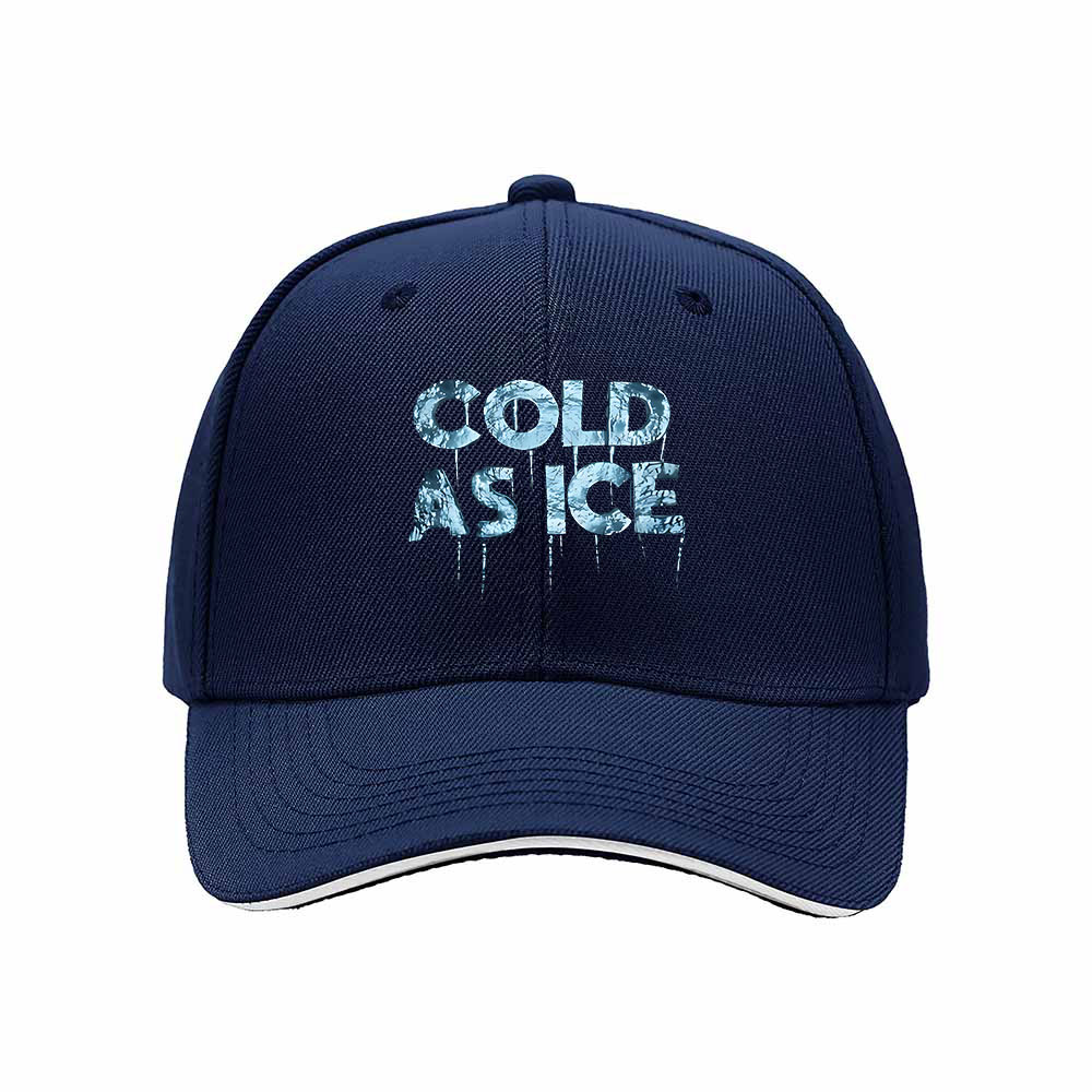 Cold As Ice Mens Baseball Cap Ice Drip Design Gift Hat - Image 2