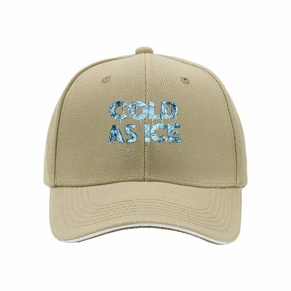 Cold As Ice Mens Baseball Cap Ice Drip Design Gift Hat - Image 4