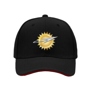 Golden Sunburst Lightning Men's Baseball Cap Gift for Fans