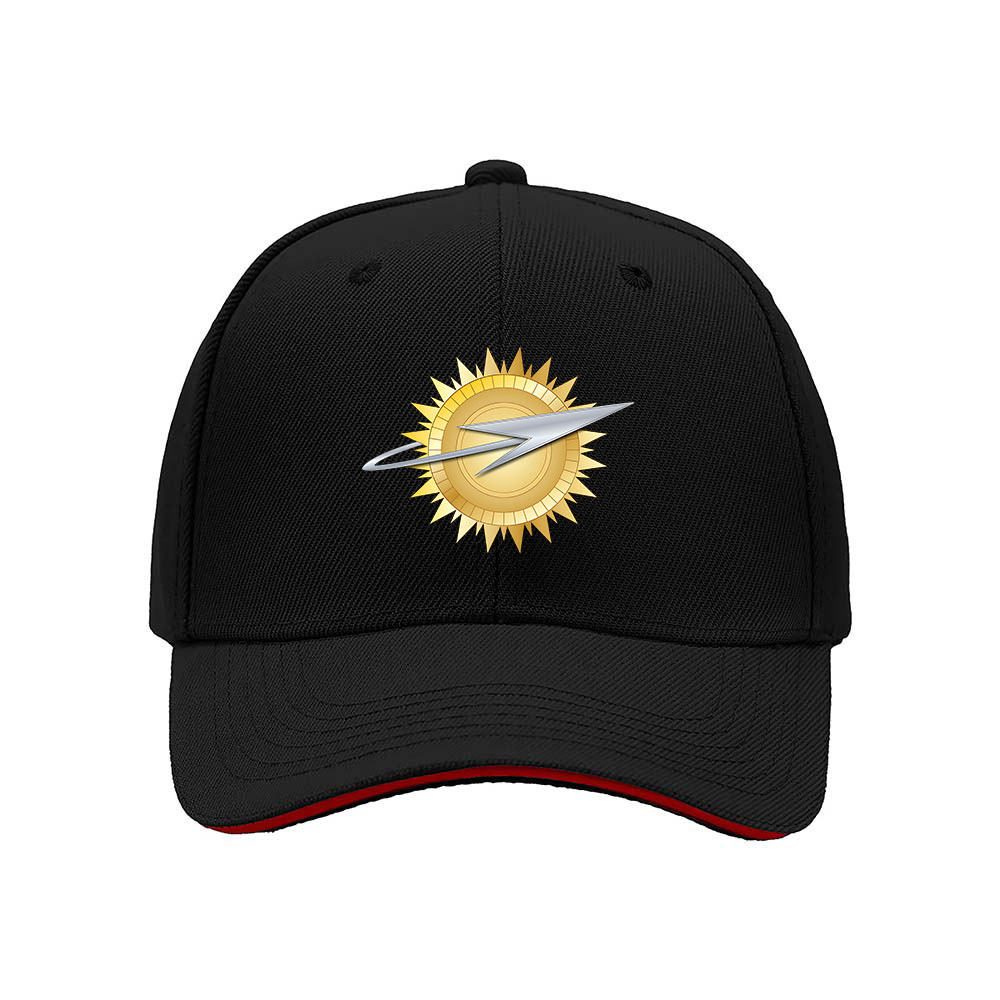 Golden Sunburst Lightning Men's Baseball Cap Gift for Fans