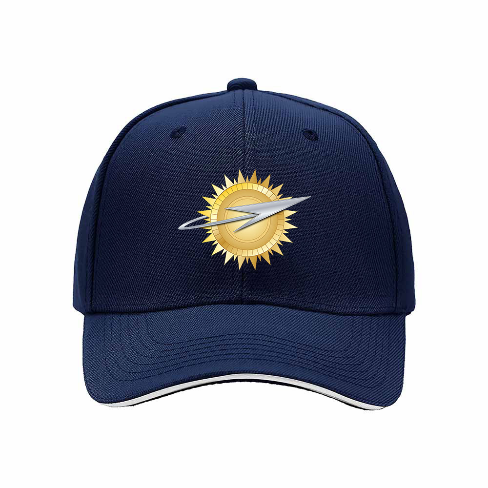 Golden Sunburst Lightning Men's Baseball Cap Gift for Fans - Image 2