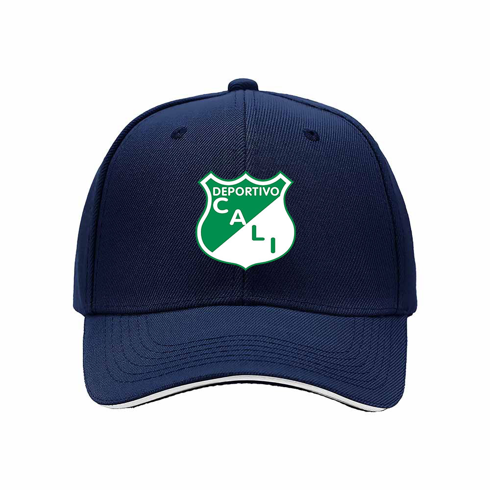 Deportivo Cali Men's Baseball Cap Green White Logo Hat - Image 2