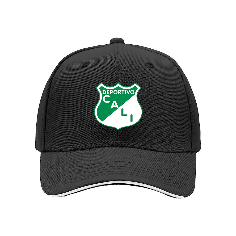 Deportivo Cali Men's Baseball Cap Green White Logo Hat - Image 3