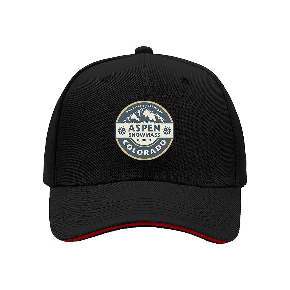 Aspen Snowmass Colorado Ski Hat Men's Women's Baseball Cap Gift