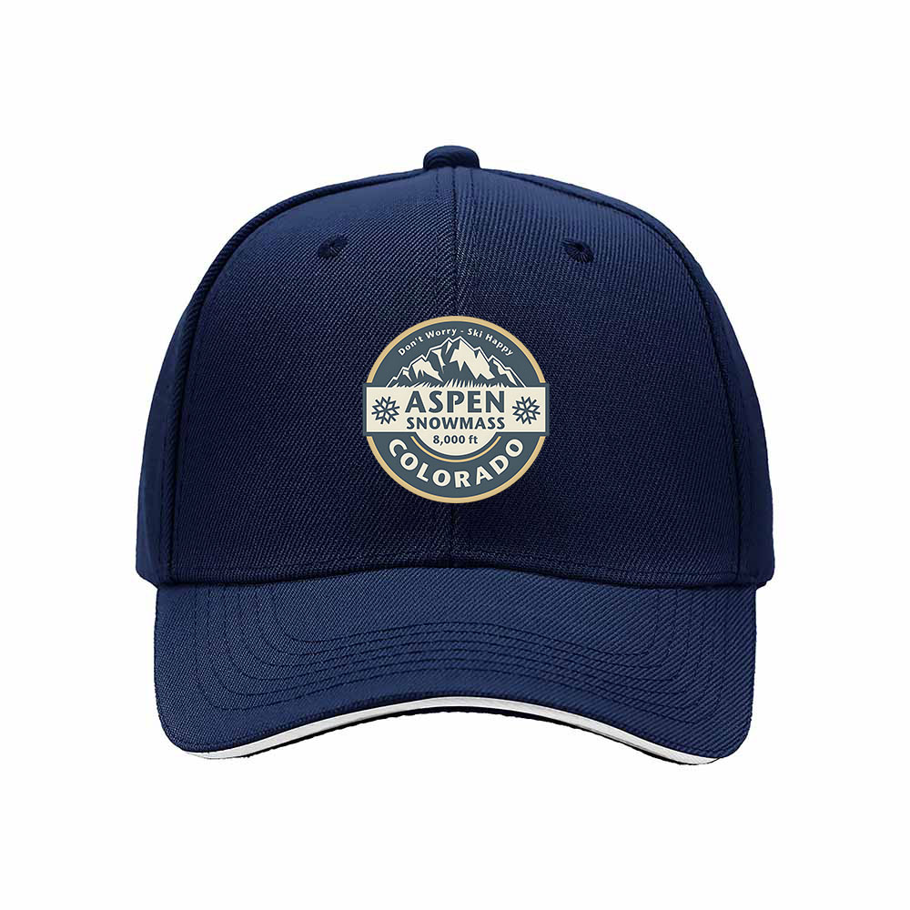Aspen Snowmass Colorado Ski Hat Men's Women's Baseball Cap Gift - Image 2