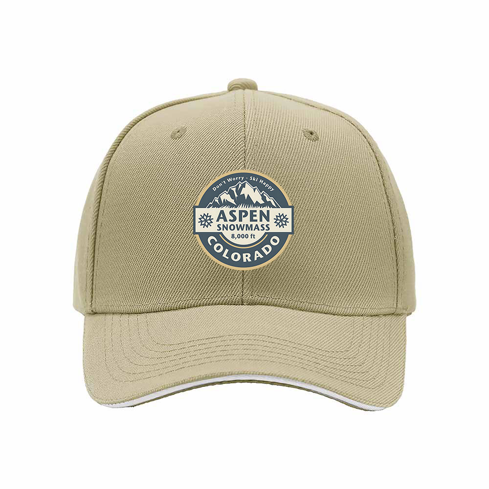 Aspen Snowmass Colorado Ski Hat Men's Women's Baseball Cap Gift - Image 4