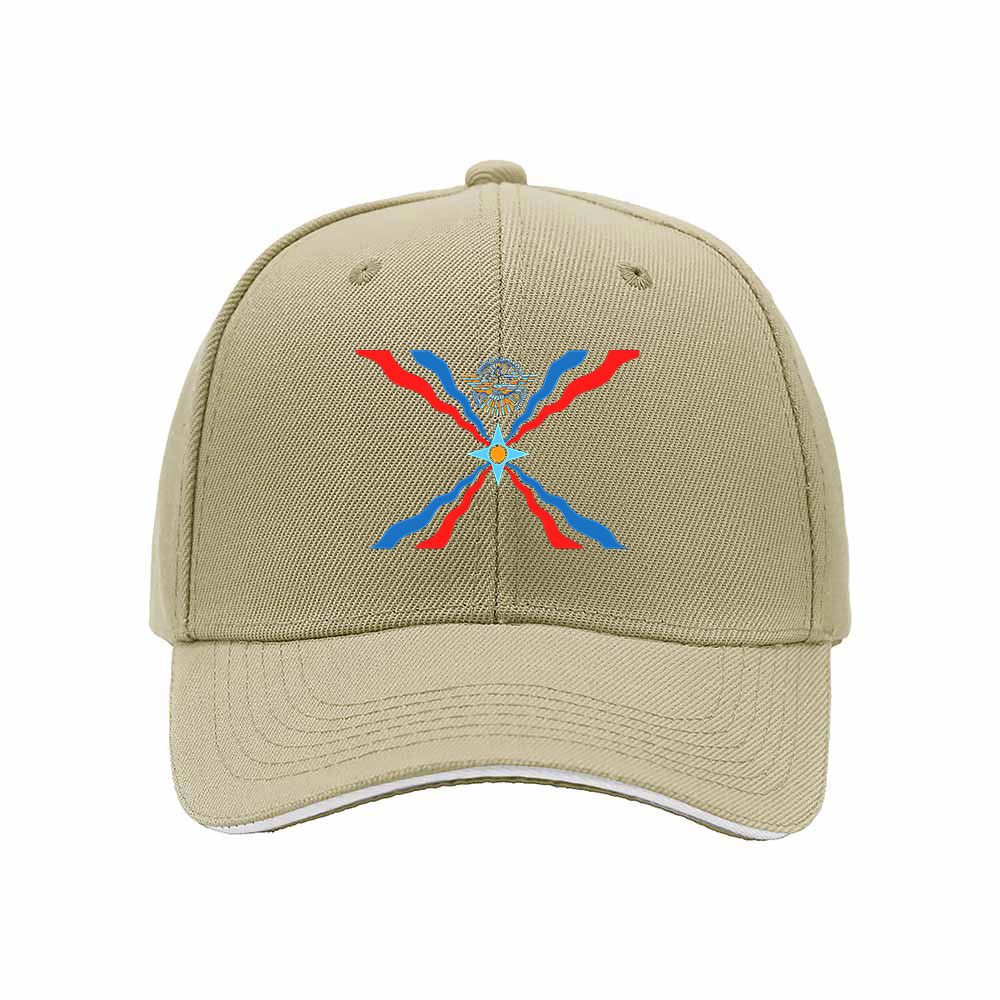Men's Baseball Cap with Crossed Flags Emblem Design Gift - Image 4