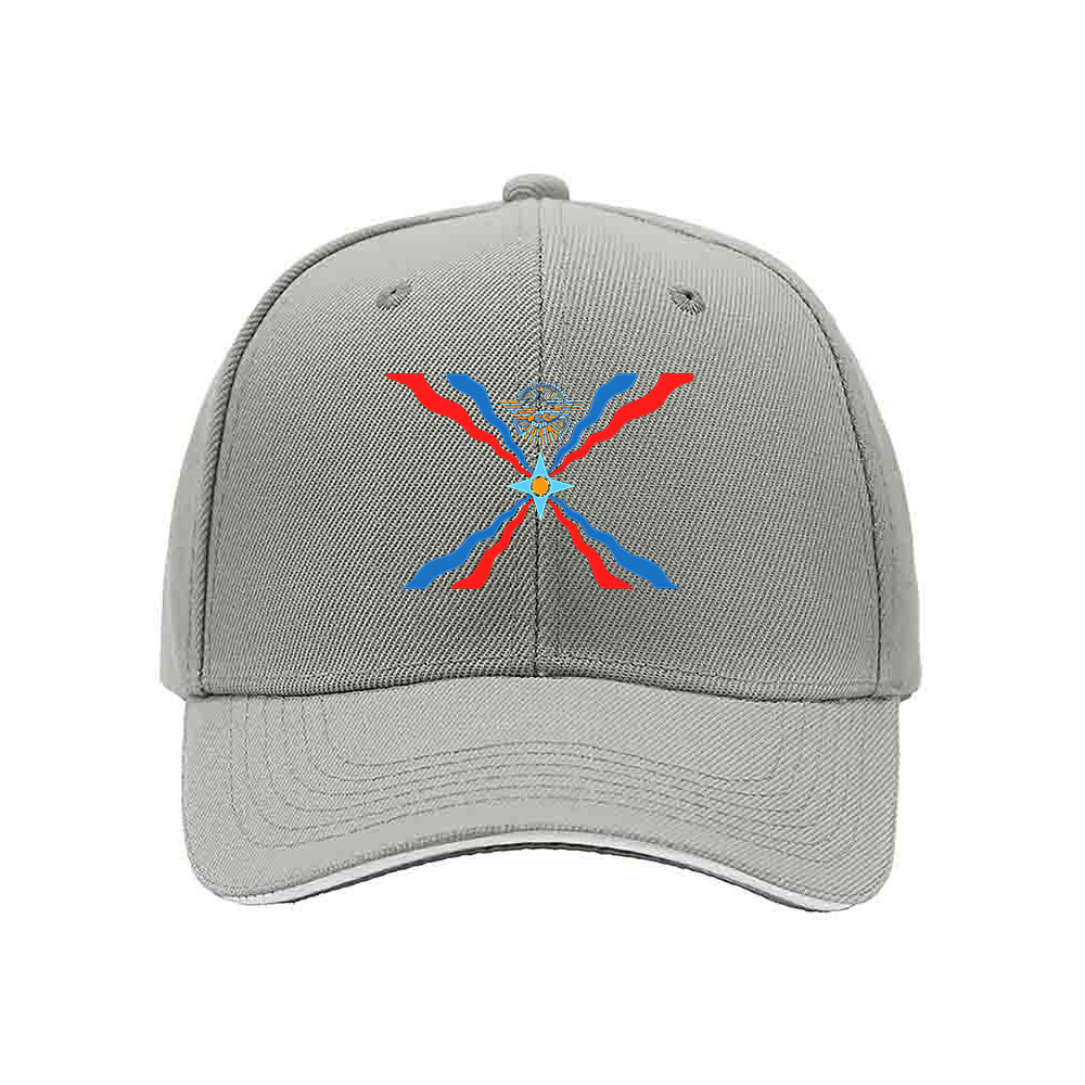 Men's Baseball Cap with Crossed Flags Emblem Design Gift - Image 7