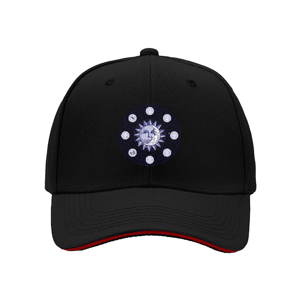 Moon Phase Symbol Men's Baseball Cap Cosmic Gift for Astronomers