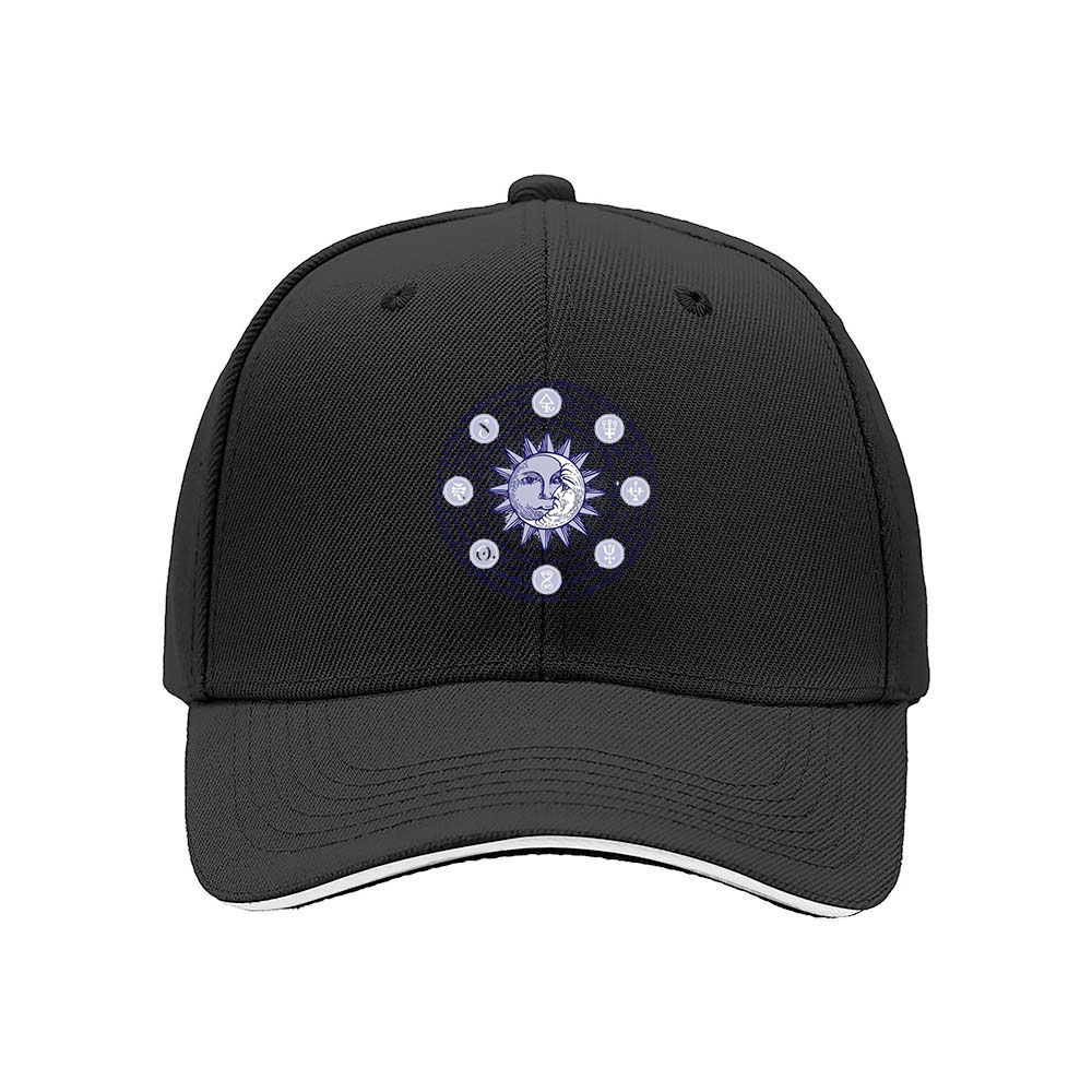 Moon Phase Symbol Men's Baseball Cap Cosmic Gift for Astronomers - Image 3