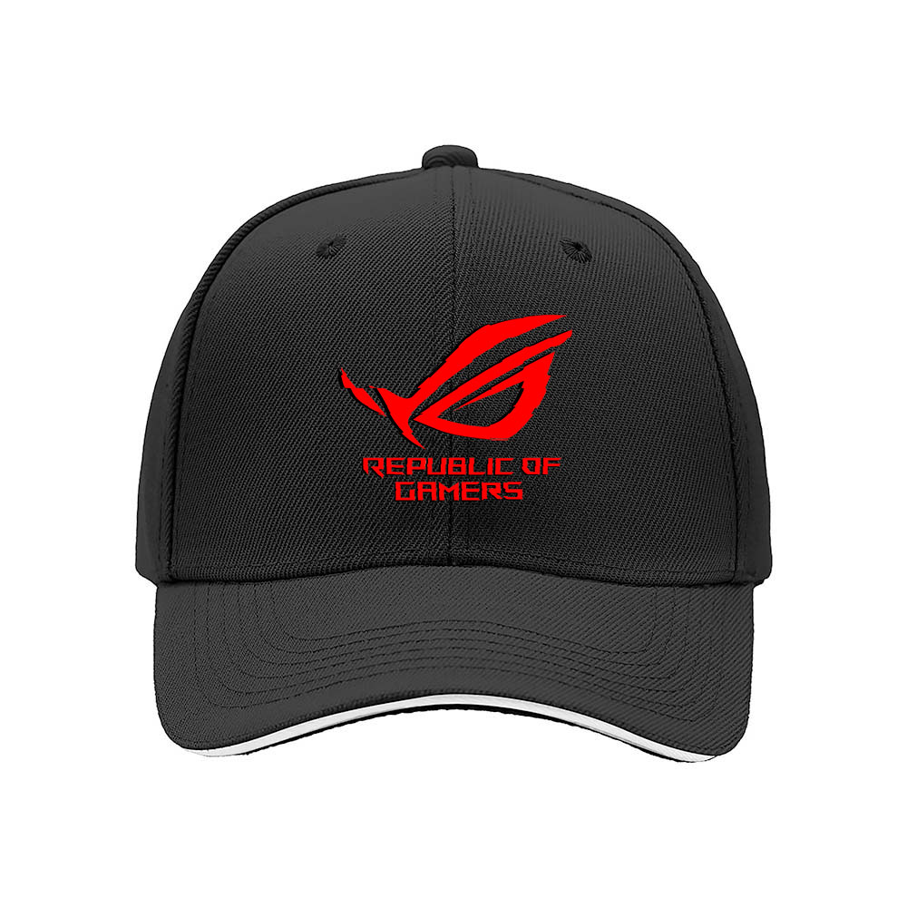 ROG Republic of Gamers Logo Baseball Cap Men's Women's Gaming Hat Gift - Image 3