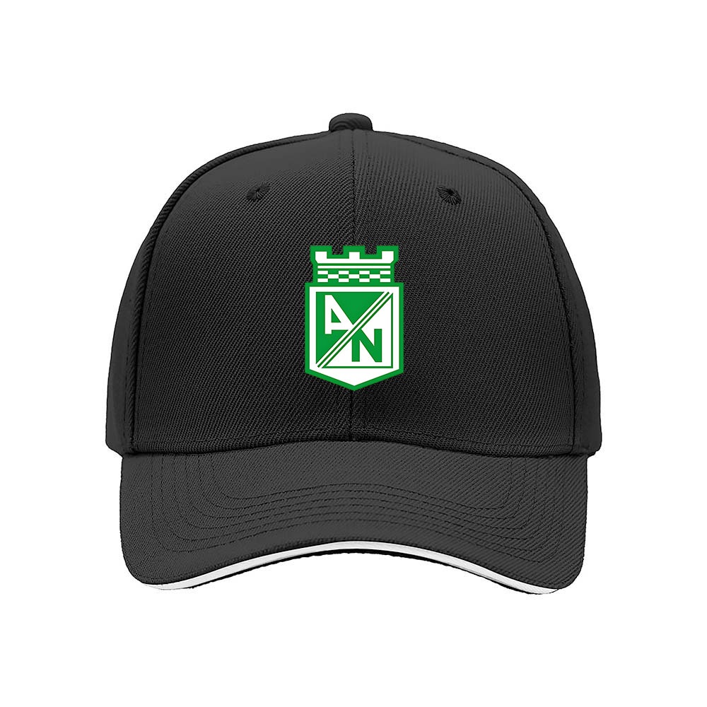 Atl??tico Nacional Men's Baseball Cap Green Logo Black Hat Gift - Image 3