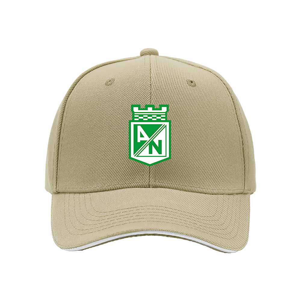 Atl??tico Nacional Men's Baseball Cap Green Logo Black Hat Gift - Image 4