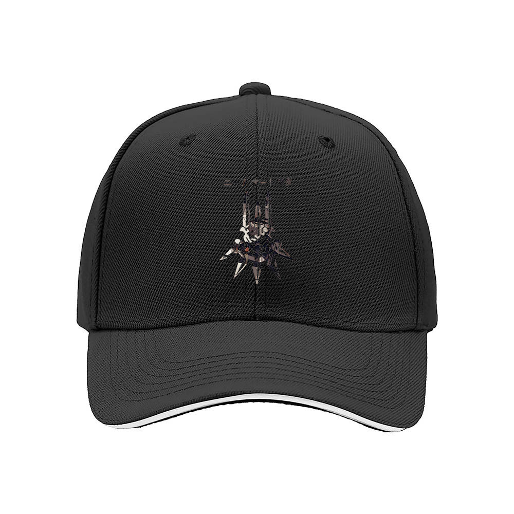 Black Baseball Cap with Spiky Skull Design for Men and Women Gift Fashion Accessory - Image 3