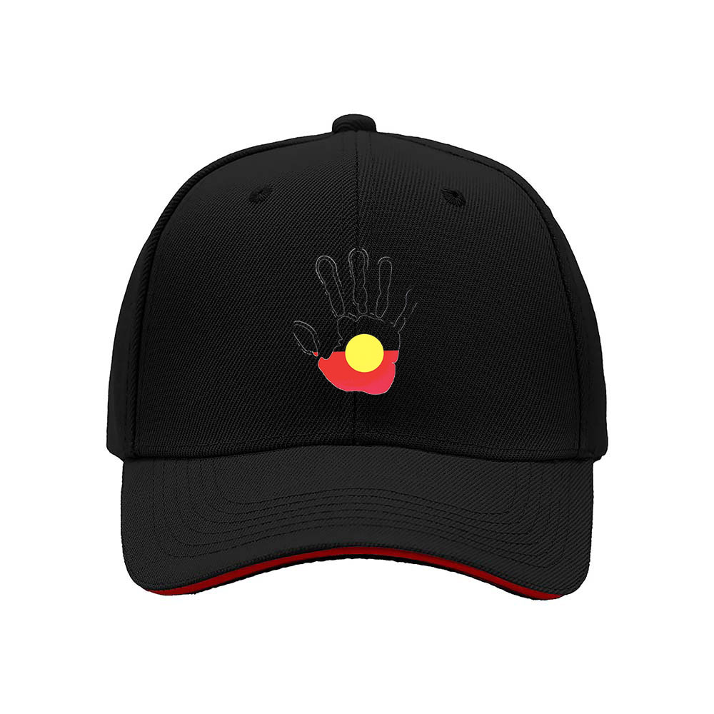 Aboriginal Flag Handprint Men's Baseball Cap Gift