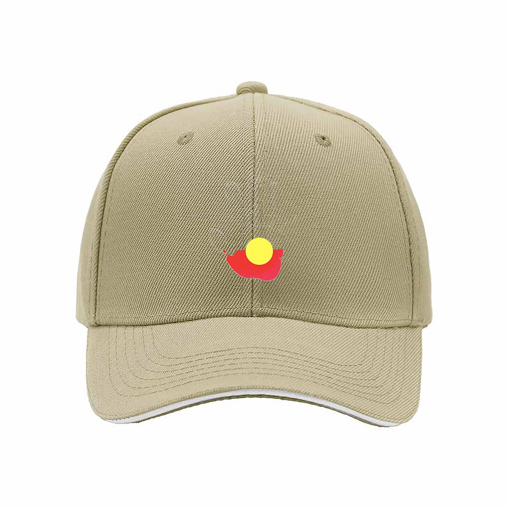 Aboriginal Flag Handprint Men's Baseball Cap Gift - Image 4