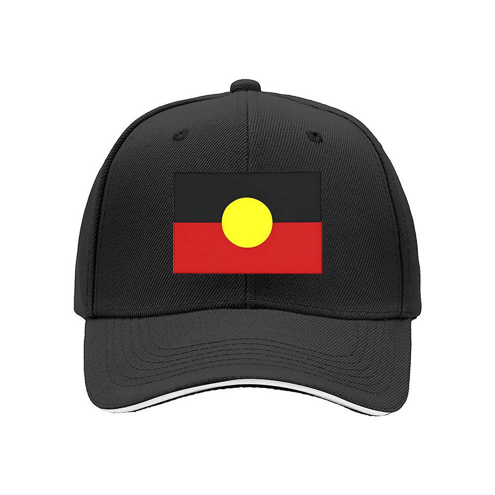 Aboriginal Flag Men's Baseball Cap Cultural Gift Hat - Image 3
