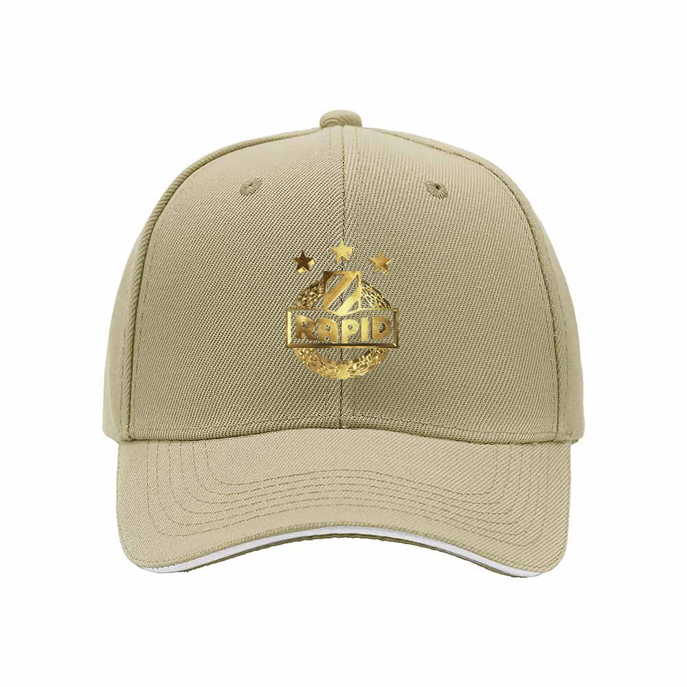 Rapid Vienna Gold Logo Baseball Cap Men Women Fan Gift Hat - Image 4