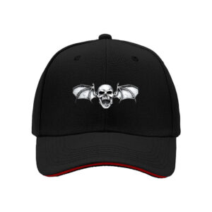 Bat Skull Embroidered Men's Baseball Cap Gothic Gift Hat