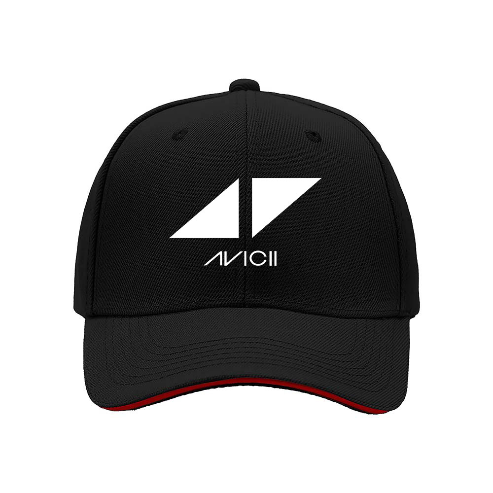 Avicii Logo Men's Baseball Cap Black Music Gift Hat