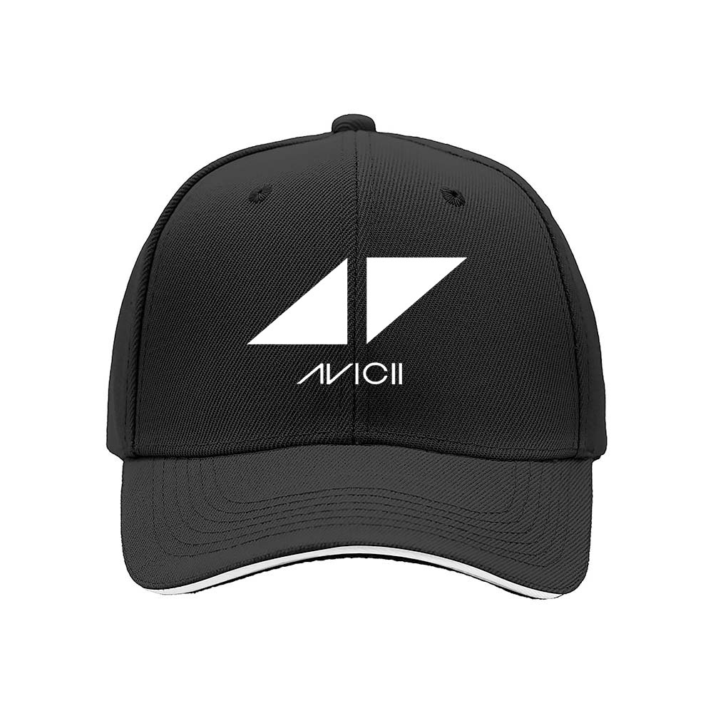 Avicii Logo Men's Baseball Cap Black Music Gift Hat - Image 3