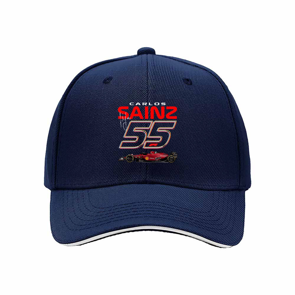 Carlos Sainz 55 F1 Racing Men's Baseball Cap Gift for Fans - Image 2