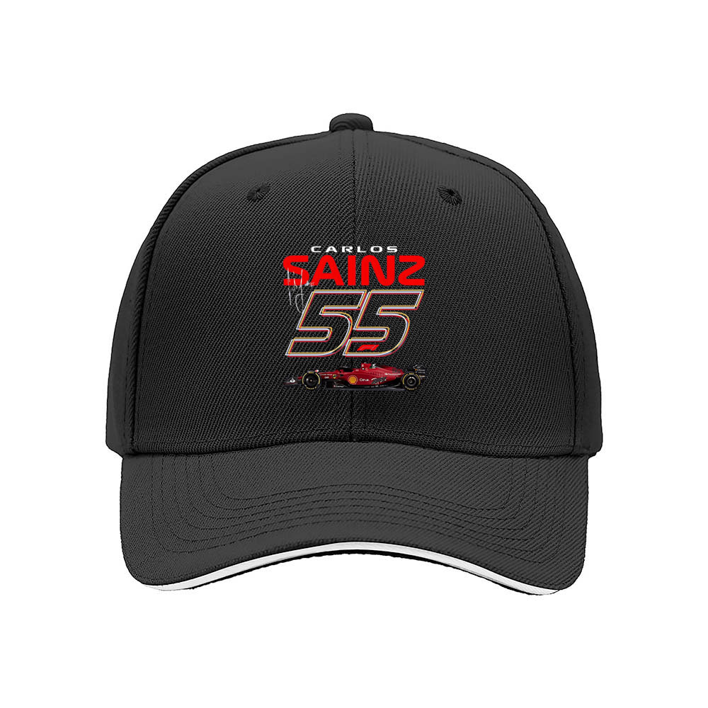 Carlos Sainz 55 F1 Racing Men's Baseball Cap Gift for Fans - Image 3