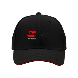 Senna Logo Baseball Cap Men Women Gift Sport Hat Red Black Design