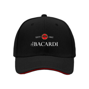 Bacardi Logo Men's Baseball Cap Black Classic Style Gift Hat