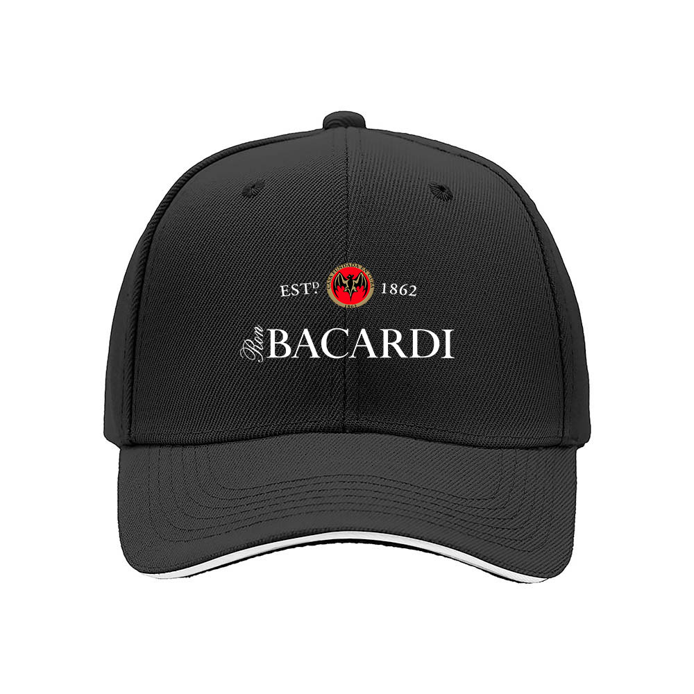Bacardi Logo Men's Baseball Cap Black Classic Style Gift Hat - Image 3