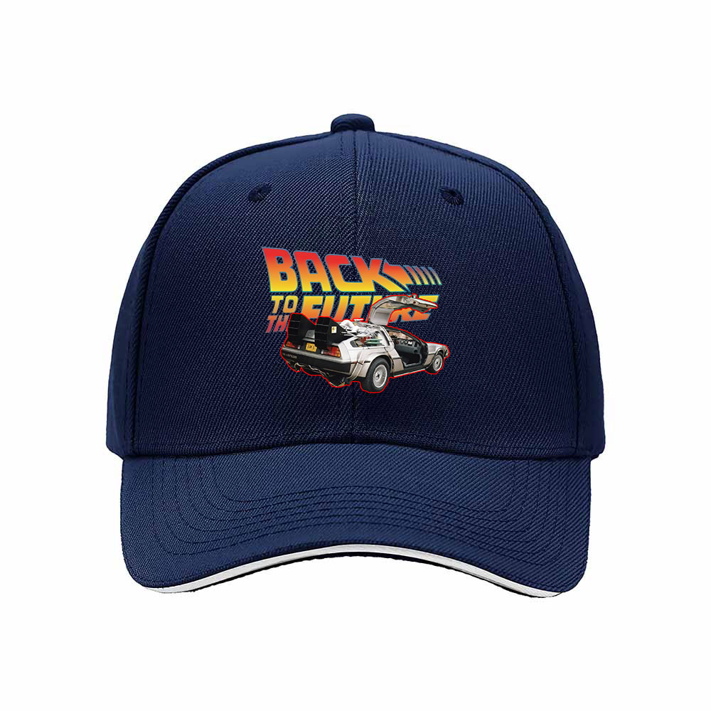 Back to the Future DeLorean Men's Baseball Cap Gift - Image 2