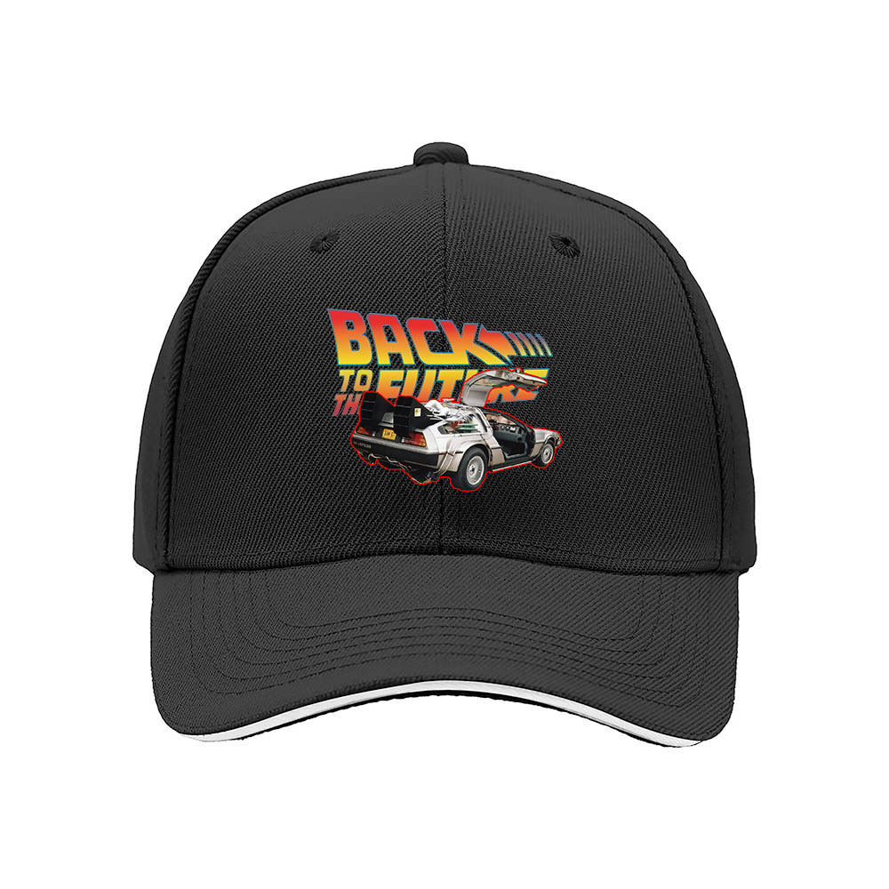 Back to the Future DeLorean Men's Baseball Cap Gift - Image 3