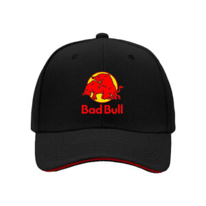 Bad Bull Logo Men's Baseball Cap Red Bull Design Gift Hat