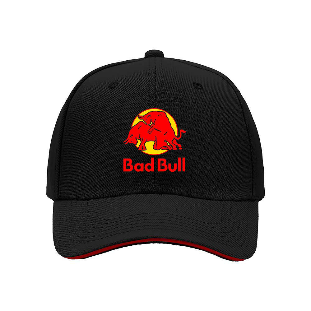 Bad Bull Logo Men's Baseball Cap Red Bull Design Gift Hat